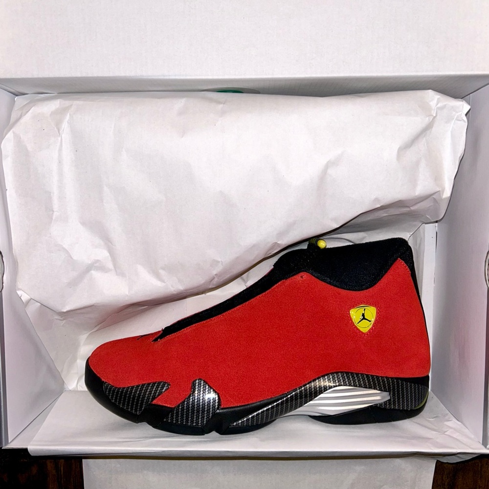 Brand New Jordan 14 Retro “Ferrari Challenge Red” (2025)